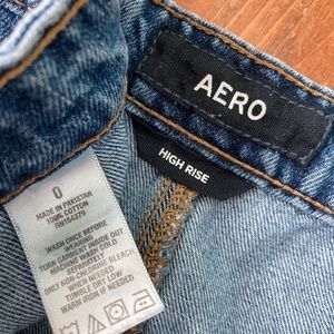 AERO Size 0 Mini Jean Denim Skirt